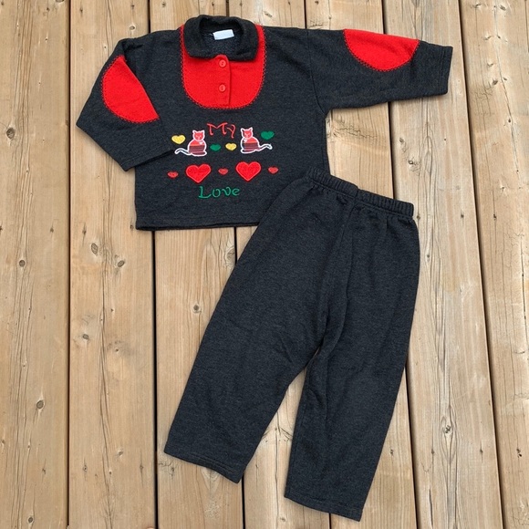 Made in Italy 🇮🇹 “My Love" Button Up Shirt & Pant Set - Picture 1 of 8